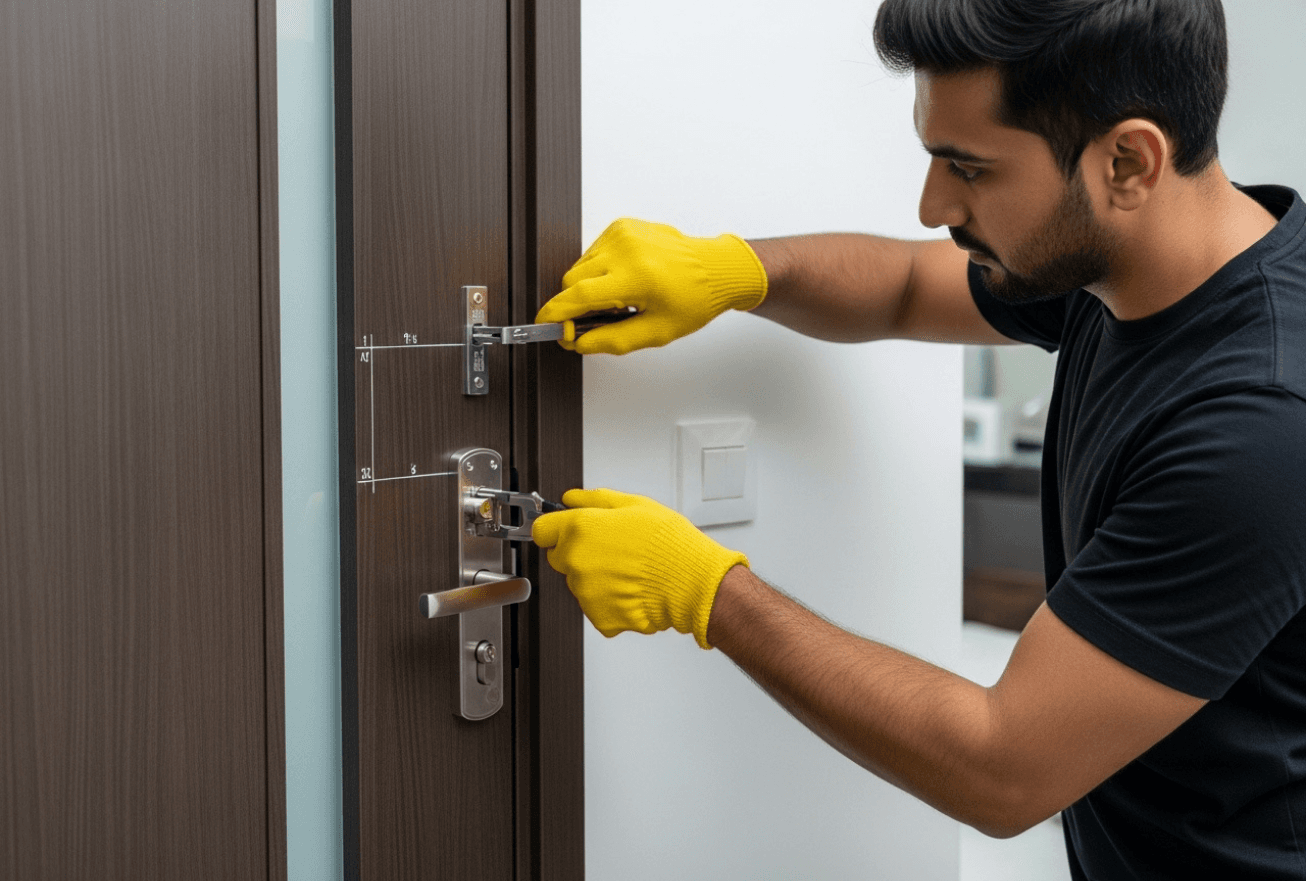 Room Door Lock installation