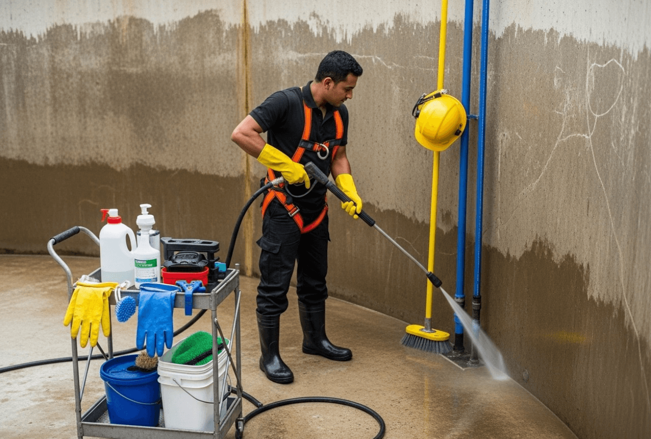 Cement Tank Cleaning