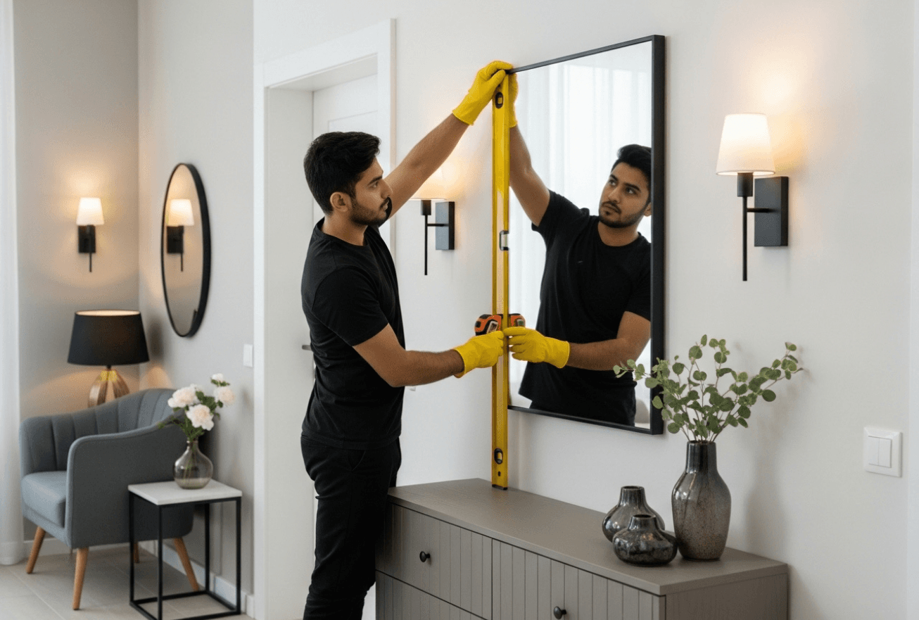 Mirror hanging