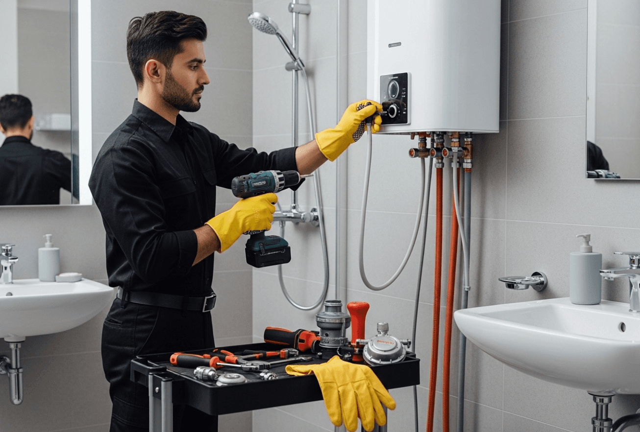 Gas Geyser Installation